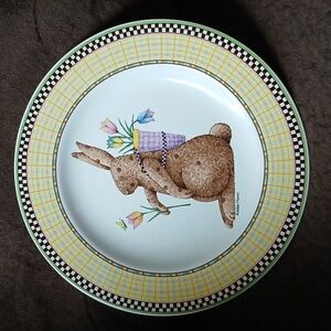 Vintage (1998) Debbie Mumm Sakura Easter 8” Stoneware (Replacement) Plate